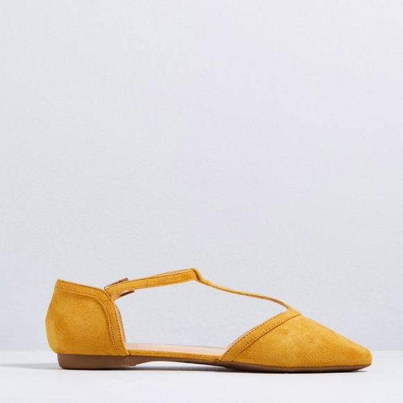 ModCloth Turn Back Prime Yellow Suede Flats - Picture 3 of 6